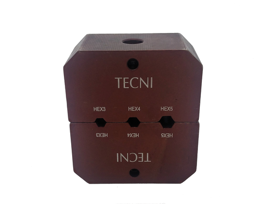 TECNI® Hex Die Set for Stainless Swage Fittings for YCF-630 Hydraulic Swaging Tool - 101.630.360.