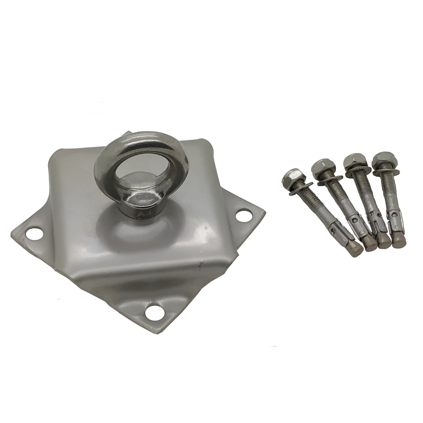 A4-AISI 316 Stainless Steel Eye Plate with M16 Eyebolt - 105.106.002