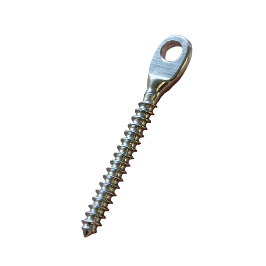 5mm x 55mm A4-AISI 316 Stainless Steel Screw Eye Terminal - 105.433.553