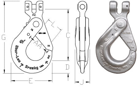 Crosby S-1317 Shur-Loc Clevis Safety Hook