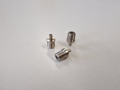 3 Metallic TECNI cable Grippers on a white background 170.012.002