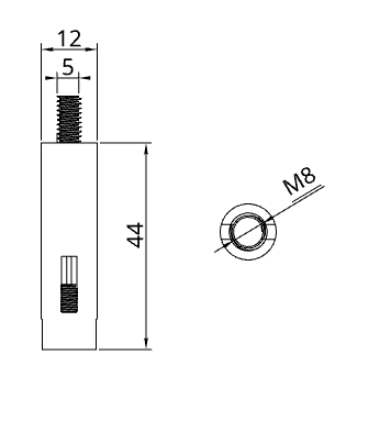 PERCHA EN V TG-T25-M8