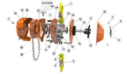 WH-SS C4 QP Chain Hoist - 3mtr HOL