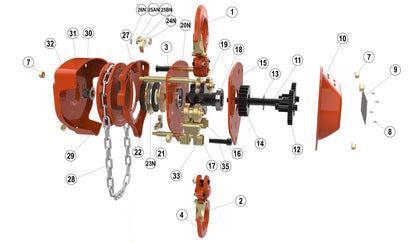 WH-C4 QP Chain hoist - 3mtr HOL