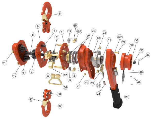 WH L4 Lever Hoist - 1.5mtr HOL