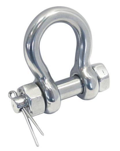 Stainless Steel Bow Shackles with Safety Bolt