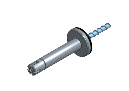 TECNI Mini-Pro SE-70 Cable Trellis Cross Fitting c/w Concrete Anchor - 208.075.070