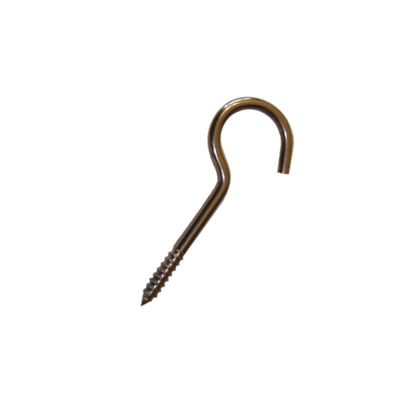 Stainless Screw Hooks with Wood Thread (Light Duty)