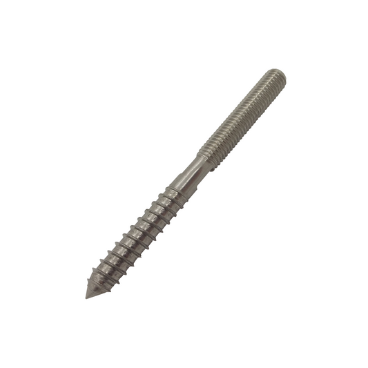 M6 RH x 35mm A4-AISI 316 Stainless Steel Dual Double Thread Screw - 208.515.406