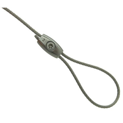 4mm A4-AISI 316 Stainless Steel Egg Shaped Wire Rope Clip - 208.391.404