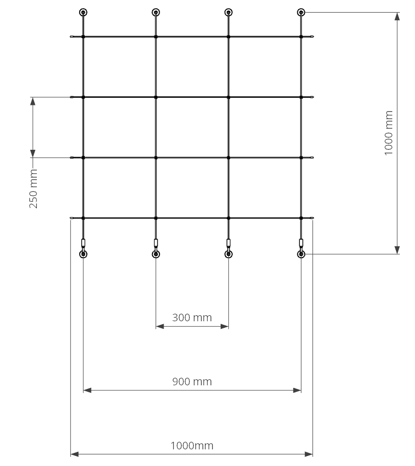 KIT DE ENREJADO ESTÁNDAR ASSY H1 W0.5 500