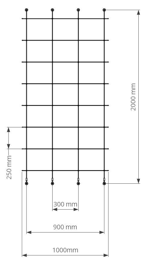 KIT DE ENREJADO ESTÁNDAR ASSY H1 W0.5 500