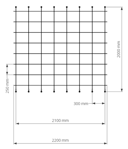 KIT DE ENREJADO ESTÁNDAR ASSY H1 W0.5 500