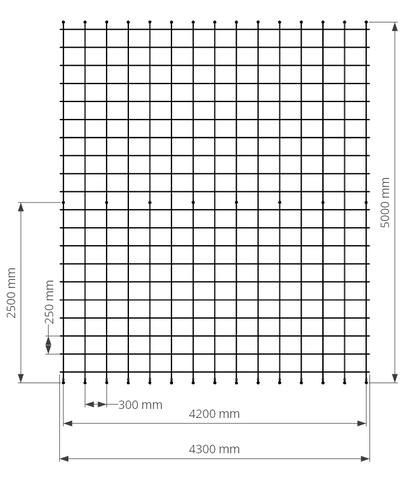 KIT DE ENREJADO ESTÁNDAR ASSY H1 W0.5 500