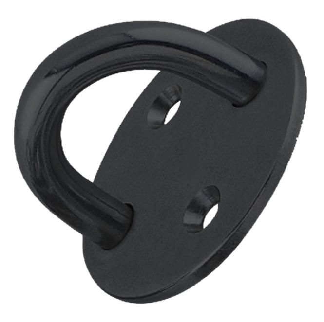 Black A4 AISI 316 Stainless Steel 6 x 17mm Round Eye Plate - 208.836.346