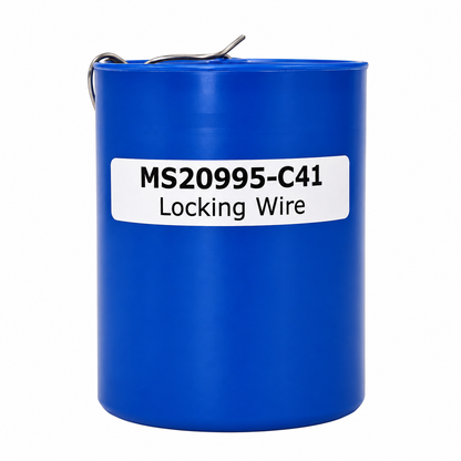 1mm (0.041") MS20995-C41 Stainless Steel Locking Wire 1lb Tub. 223ft (67.9mtrs) - 128.041.104