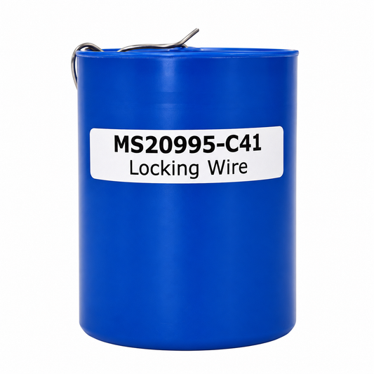 1mm (0.041") MS20995-C41 Stainless Steel Locking Wire 1lb Tub. 223ft (67.9mtrs) - 128.041.104