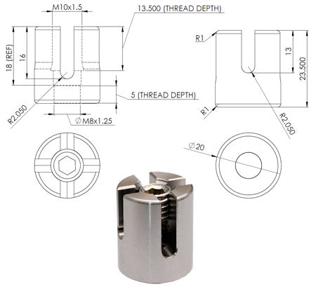 CLIP-SS-4-CROSS-M8