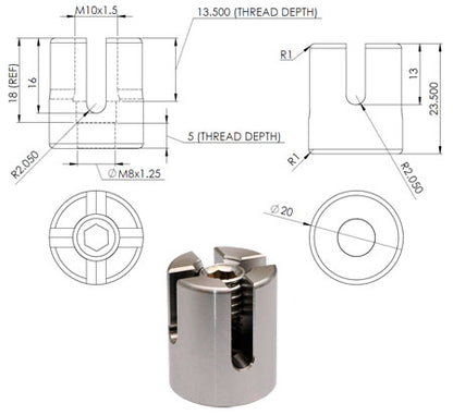 CLIP-SS-4-CROSS-M8