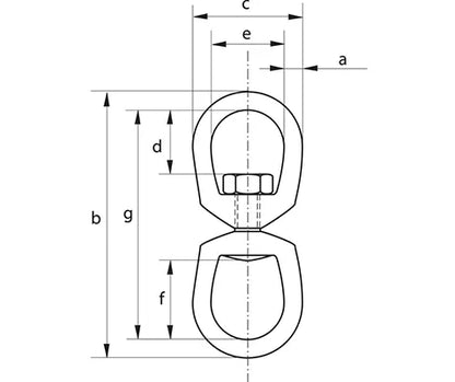 Green Pin G-7713 Eye and Eye Swivel