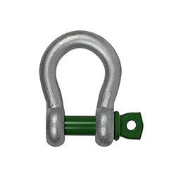 SHACKLE-G4161-GAL-BOW-SCREW-1000KGS-GREENPIN