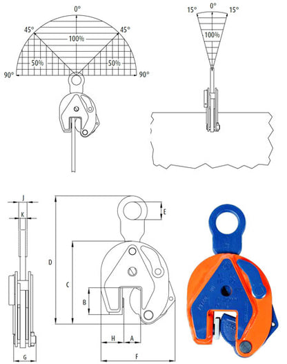 Crosby IP10 Vertical Plate Clamp