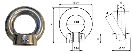 Tuerca-ojo-acero-inoxidable-m10-din582-elevador