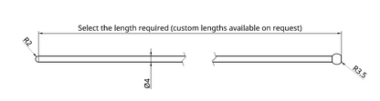 4mm Stainless Steel Plant Support Rod with Ball one end