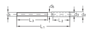 Stainless Super Mini Long Swage Stud Fittings