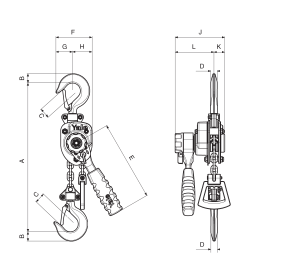 Yalehandy Ratchet Lever Hoist