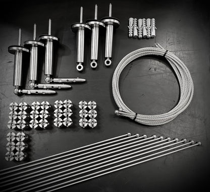 TECNI® Pro Stainless Cable & Rod Trellis Grid Kits