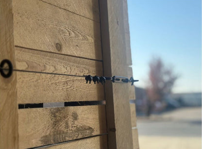 BLACK STAINLESS STEEL, TRELLIS, CABLE TENSIONER, CATENARY SYSTEM, BLACK WIRE ROPE, BLACK FITTINGS