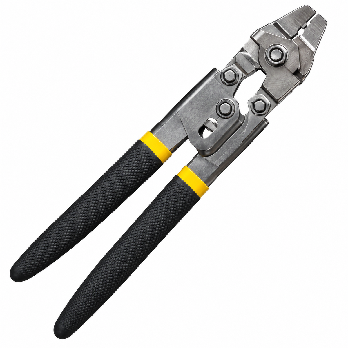 Photo of the TECNI Crimp tool for double copper ferrules on white background