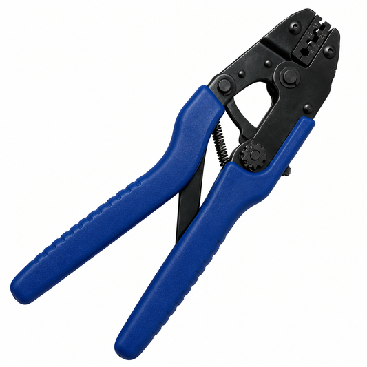 Photo of TECNI® Crimping Tool for Code 1, 1.5, 2 & 2.5 Aluminium & Copper TALURIT Ferrules on white background.
