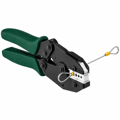 Photo of TECNI® Professional Crimping Tool for Code 1, 1.5, 2 & 2.5 Aluminium & Copper TALURIT Ferrules on white background 