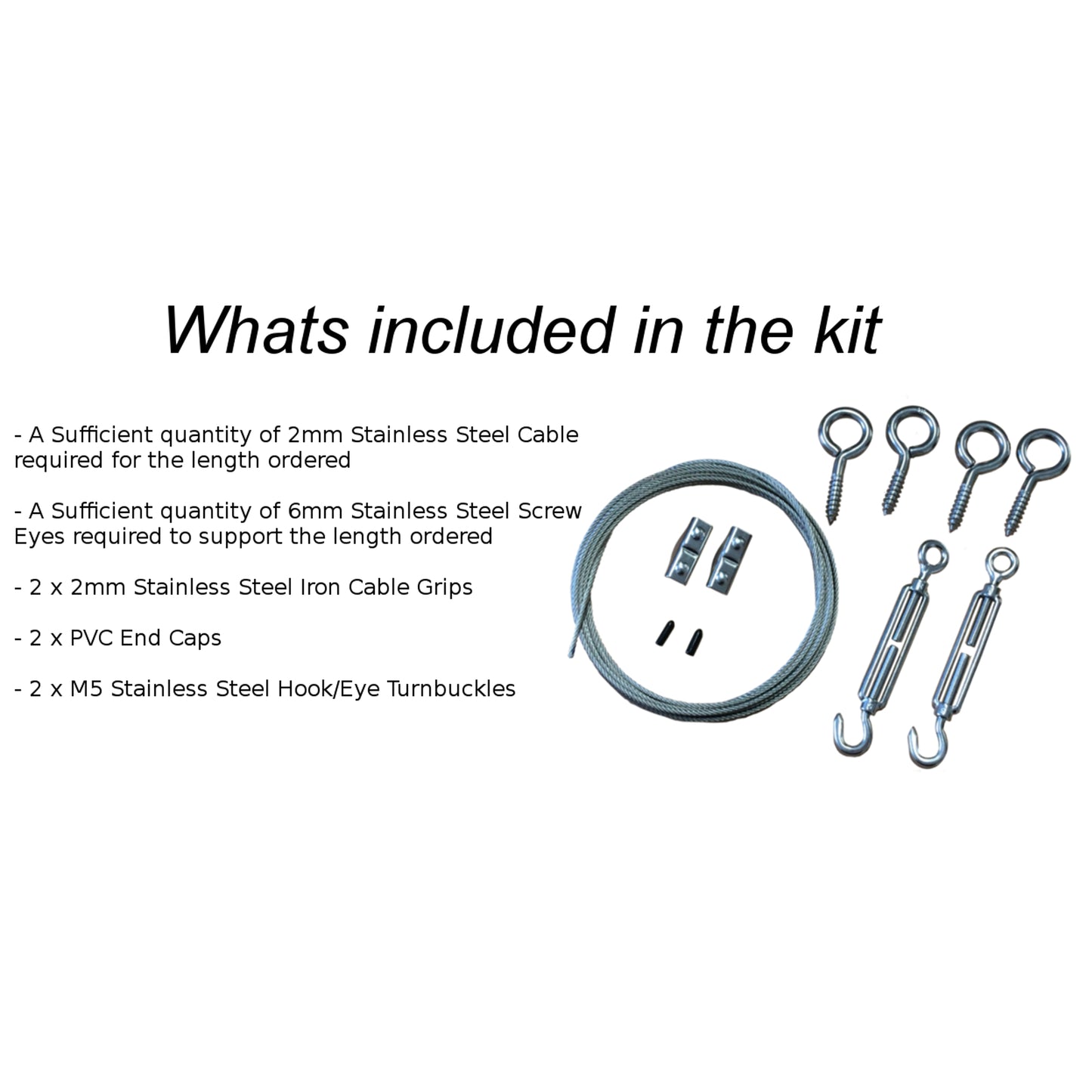 TECNI® Basic Cable Trellis Horizontal or Vertical Kits