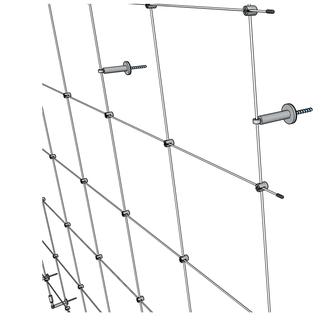 TECNI® Mini Pro Cable Trellis Grid Kit