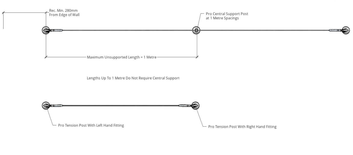 TECNI® Pro Cable Trellis Horizontal or Vertical