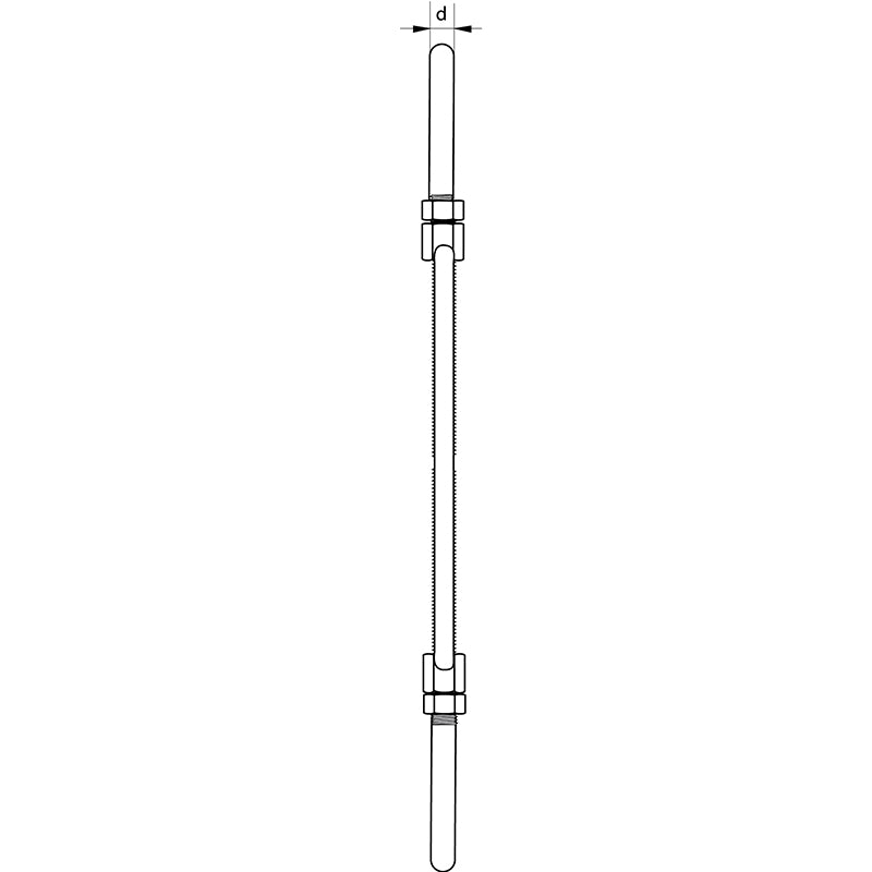 Turnbuckle Eye & Eye Drop Forged high tensile steel SAE 1035 or 1045