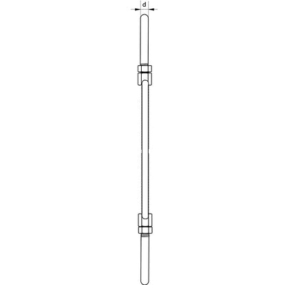 Turnbuckle Eye & Eye Drop Forged high tensile steel SAE 1035 or 1045