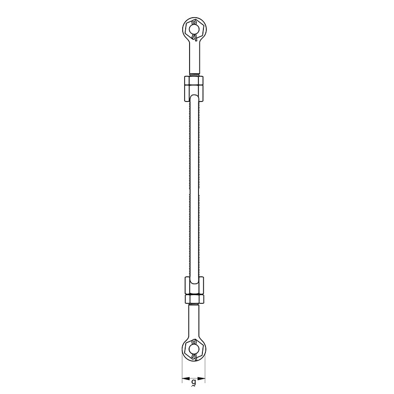 Turnbuckle Jaw & Jaw Drop forged high tensile steel SAE 1035 or 1045