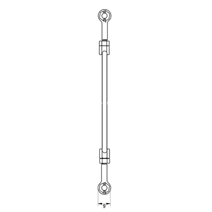 Turnbuckle Jaw & Jaw Drop forged high tensile steel SAE 1035 or 1045