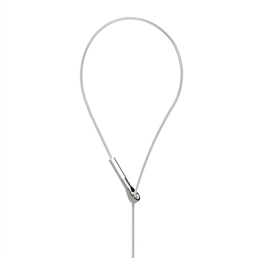 Photo showing different components of a ziplock suspension system on a white background. 
