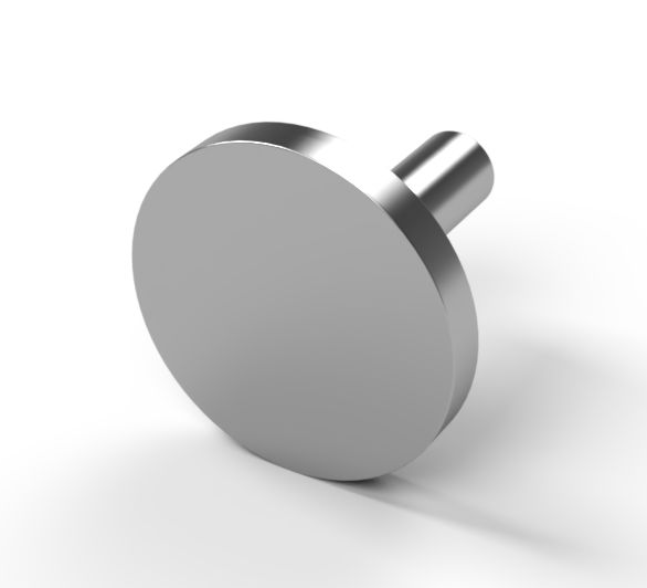 TECNI GYM 4mm A4 AISI 316 Stainless Steel  Swage 30mm Disc End Stop Terminal - 208.040.030
