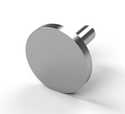 TECNI GYM 4mm A4 AISI 316 Stainless Steel  Swage 30mm Disc End Stop Terminal - 208.040.030