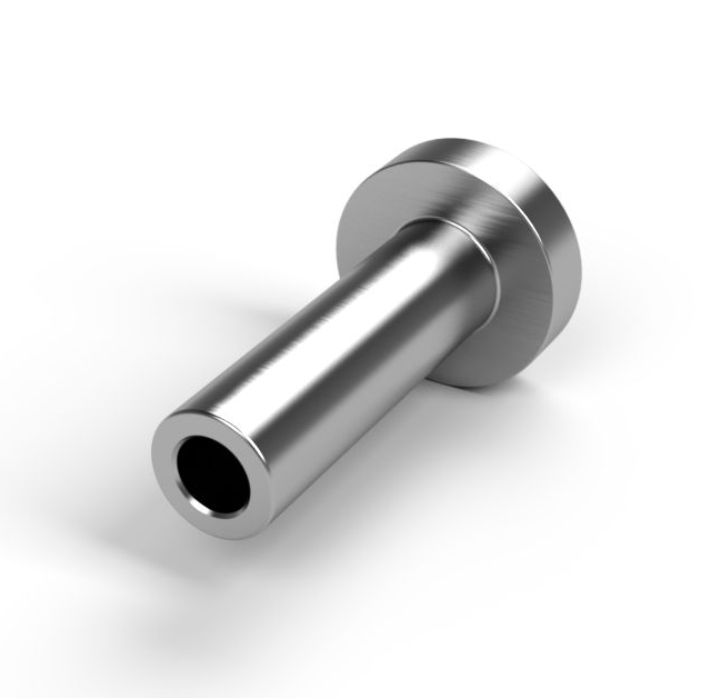 TECNI GYM 4mm A4 AISI 316 Stainless Steel  Swage 15mm Disc End Stop Terminal - 208.040.015