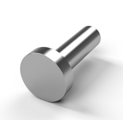 TECNI GYM 4mm A4 AISI 316 Stainless Steel  Swage 15mm Disc End Stop Terminal - 208.040.015