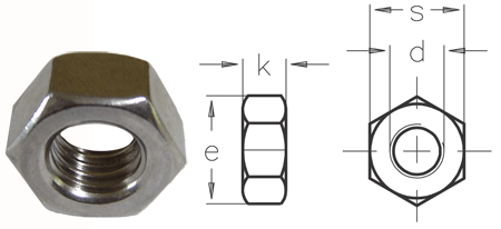 TUERCA-SS-M16-A4-LH