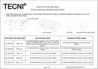 DIE-YCP-240C-BALL-11.2B